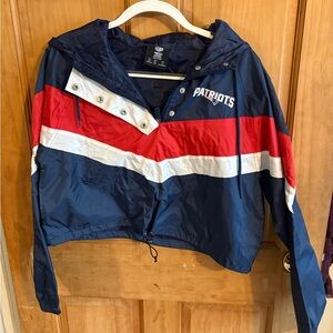 NFL Patriots Navy Windbreaker